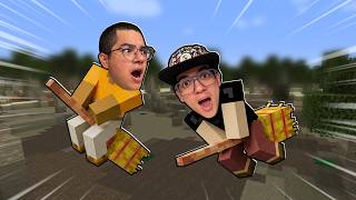 ENCONTRAMOS VASSOURAS VOADORAS SUPER RARAS DO MINECRAFT!