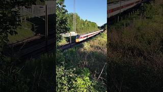 1S25, 801204, Azuma, Darlington to Edinburgh, passing north, Wheatley Lane bridge #train