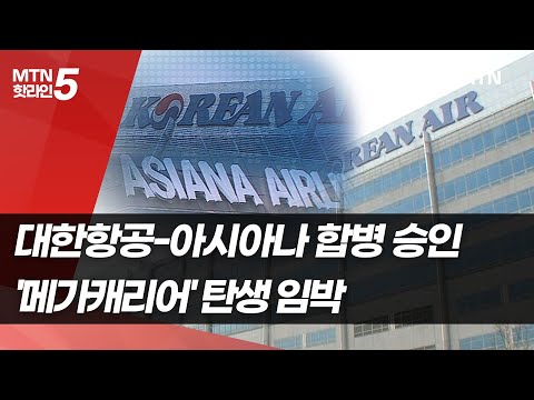 대한항공-<strong>아시아나</strong> 합병 승인, &amp;#39;메가캐리어&amp;#39; 탄생 임박 / 머니투데이방송 (뉴스)
