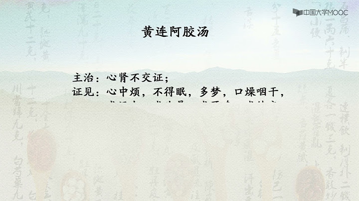 中医方剂学 I 17 4 1  黄连阿胶汤 全部中医课程目录链接请看视频描述 #医中精品# - 天天要闻