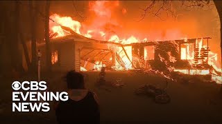A northern california blaze forced an entire town of 27,000 to
evacuate. highways were jammed with cars as people desperately tried
escape. cbs news corre...