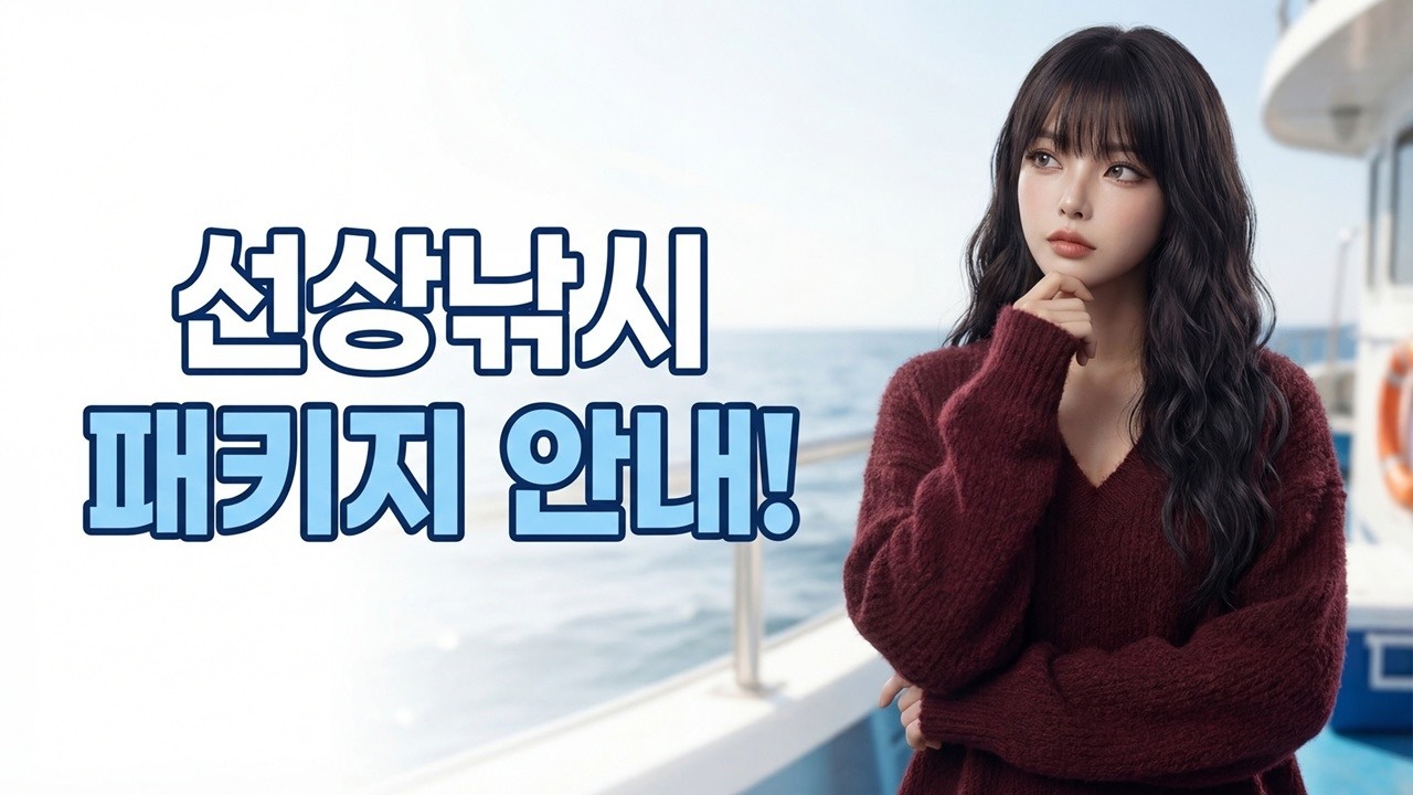 피싱게이트 선단 선상낚시 패키지 안내!