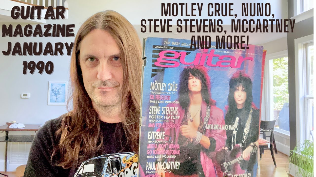 Guitar Magazine January 1990 - Motley Crue, Nuno, Steve Stevens, Paul McCartney And More!