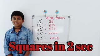 Easy vedic maths trick, Squares in 2 seconds AYMANS WORLD screenshot 4