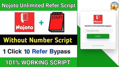 Nojoto Without Number Refer Bypass Script | Nojoto App Payment Proof | New Earning App ||