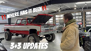 3+3 square body crew cab K 30 4x4 restored pick up lifted where has it been hiding? What’s next?
