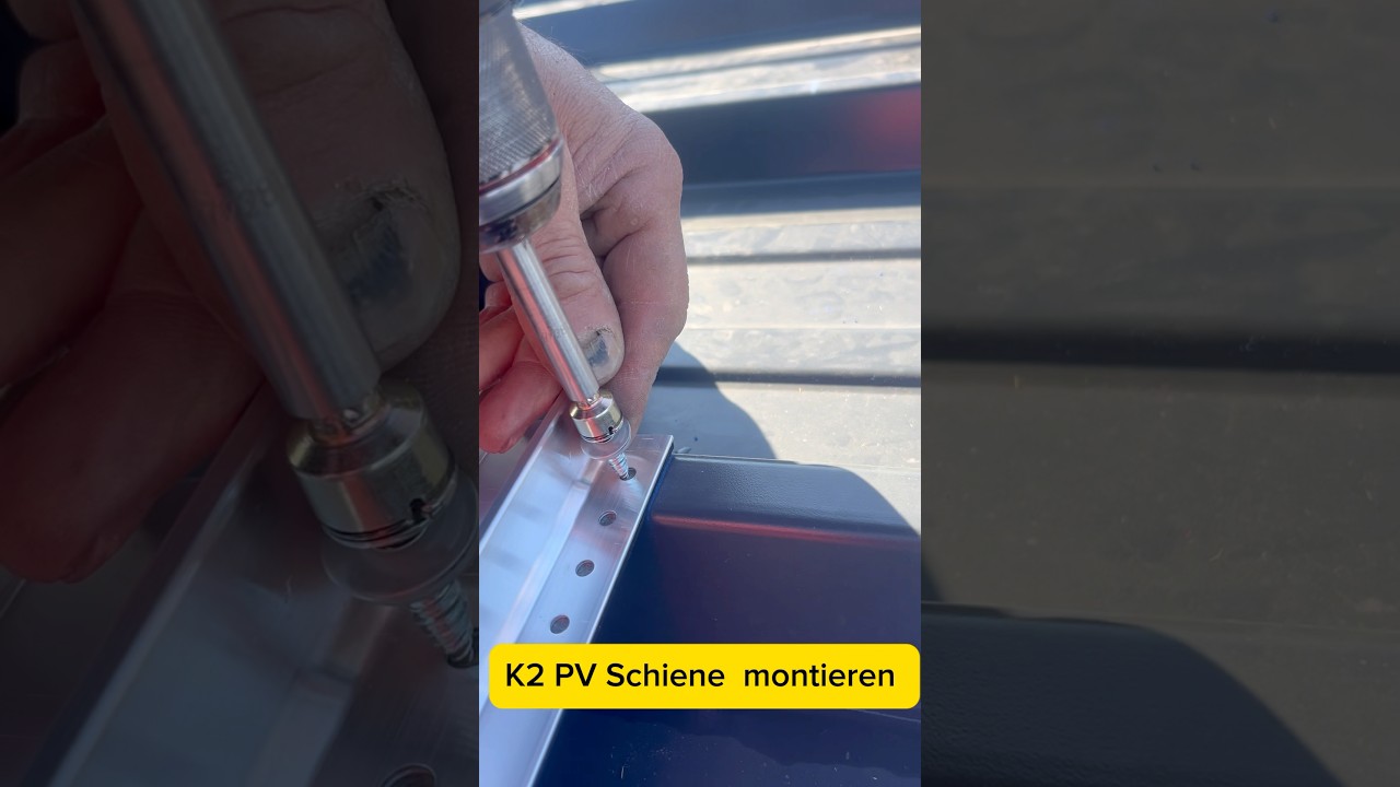 PV Schiene K2 montieren 