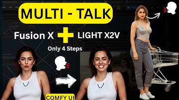 Multi Talk in ComfyUI met Fusion X en LightX2V | Maak ultrarealistische praatvideo