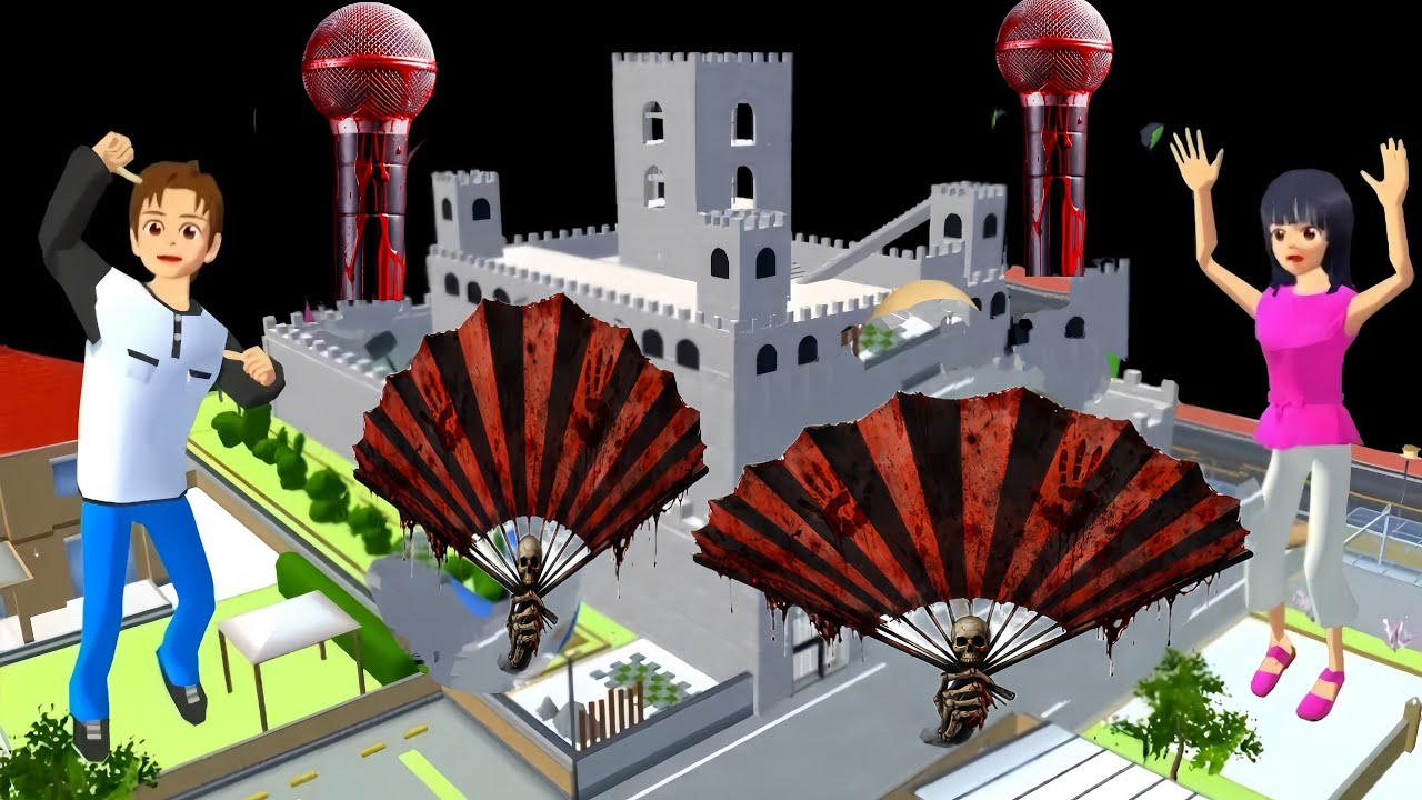 Yuta Mio Buat Benteng Raksasa Paling Aman Dari MIKROFON DAN KIPAS BERD4R4H 😱sakuraschoolsimulator