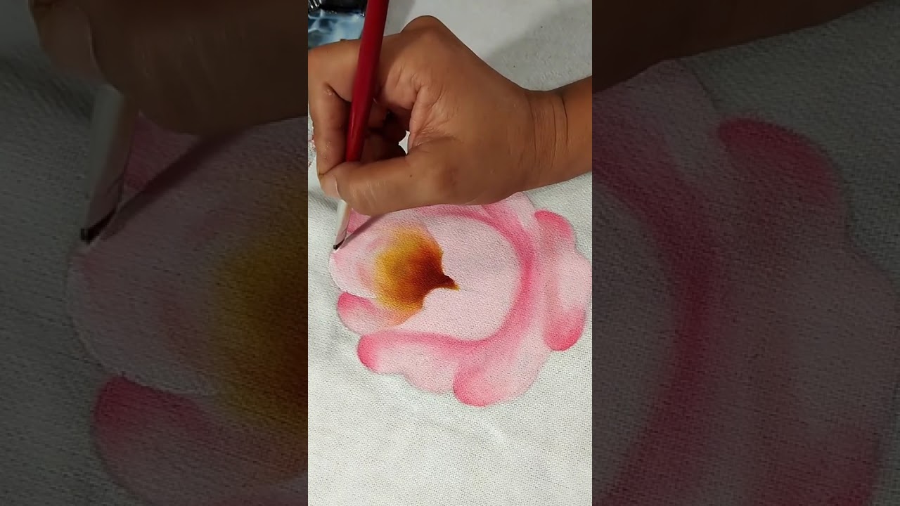 Como pintar uma rosa do zero !