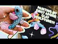 Painting a Apoxie Clay Fish Necklace with the Magic of Acrylic Paint!!