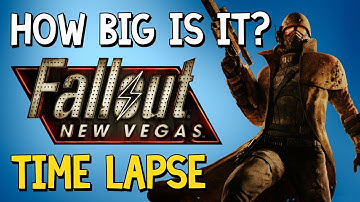 How Big Is Fallout New Vegas? | A Time Lapse Walk Across The Mojave Wastelands | #28