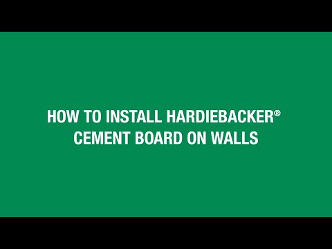 How to Install HardieBacker Cement Board on Walls