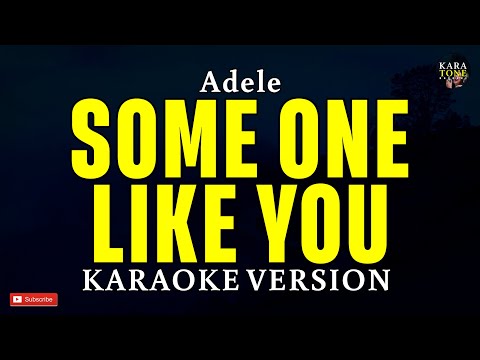 Someone Like You Adele ORIGINAL KARAOKE VERSION