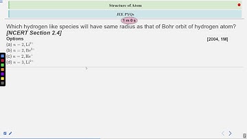 Structure Of Atom JEE PYQs Part 1 #SATHEE_ENGG #swayamprabha #engineeringexams