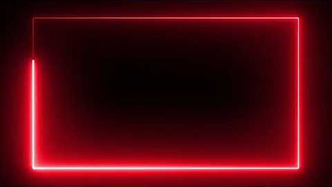 Motion Made   Free Red Color Neon lights rectangle frame animated loop background #blackscreen