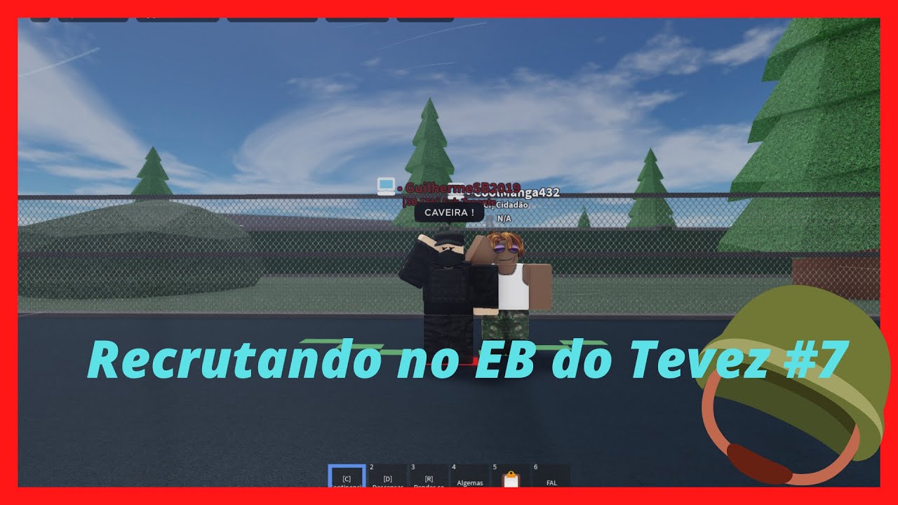 Como VIRAR RECRUTA no Exército Brasileiro do Roblox (E.B. do Tevez