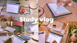 Study Vlog || Studying for Finals comprehensive exam 📚|| Timelapse 🕒