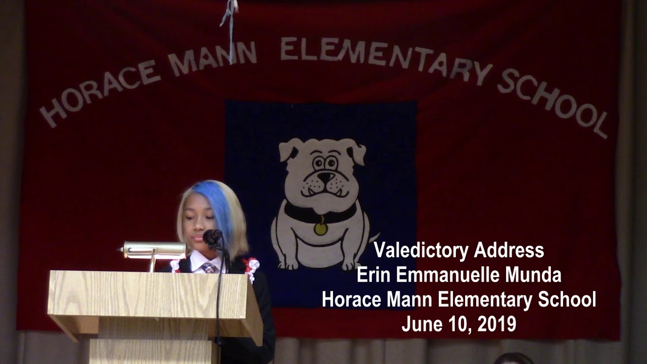Elementary School Valedictory Address - YouTube