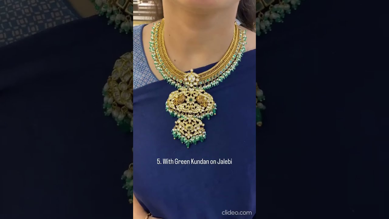 7 in 1 detachable jalebi kundan necklace  Suhas Jewellery  