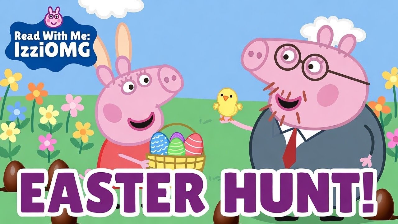 PEPPA PIG: Peppa’s Easter Egg Hunt | Animated Read Aloud (Chocolate Eggs & Baby Chicks!)