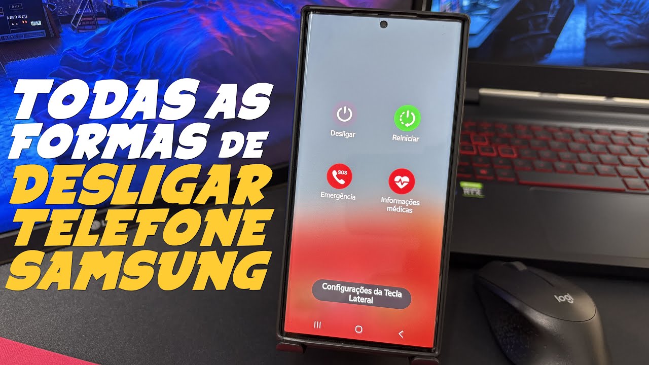 Como DESLIGAR o TELEFONE SAMSUNG - Todas as formas de desligar o ...