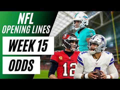 NFL OPENING LINES REPORT, Week 15 NFL Odds