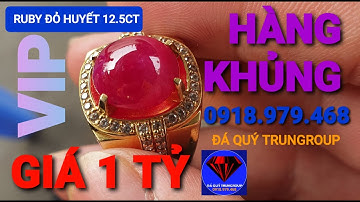 Ngắm chiếc nhẫn đá ruby đỏ huyết bồ câu tiền tỷ | 0918979468 - Đá Quý Trungroup