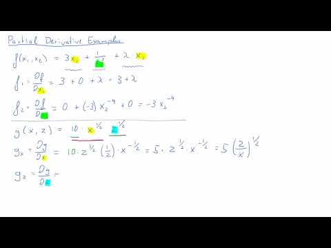 Partial Derivative Examples