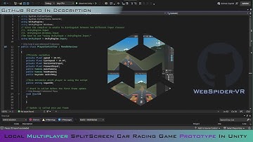 Local Multiplayer SplitScreen Car Racing Game Prototype in Unity