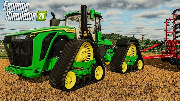 The most powerful tractor - John Deere 9RX 830 in action | Realistic Gameplay | Farming Simulator 25