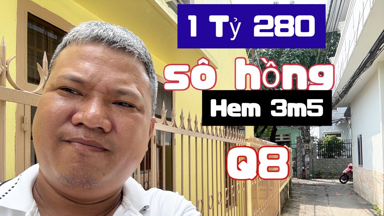 1 ty 280 ☑️ sô hong ☑️ dân cư hiên hữu ☑️ hem 3m5 ☑️không quy hoạch giải tỏa ☑️ chính chủ đung bán