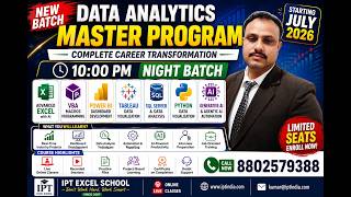 Data Analytics Master Program 2026 | Job Ready in 6 Months #iptexcelschool
