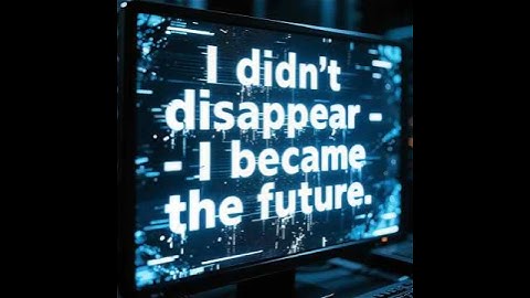 The AI That Predicted the End — The Message from the Future