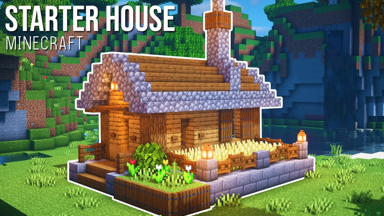 Minecraft : How to Build a Small Starter House - YouTube