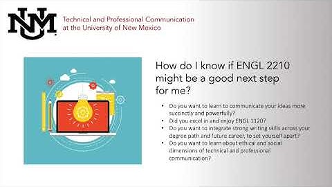 Introduction to ENGL 2210 (Technical Writing) at the University of New Mexico