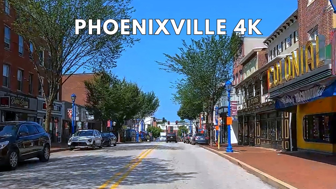 Phoenixville 4K Driving Tour | Drive With Me Through Phoenixville Pennsylvania