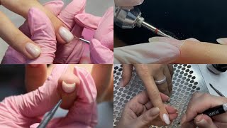 Soft Gel Application & Manicure      کاشت ژل با تیپ     #manicure #gelnails #nails screenshot 2