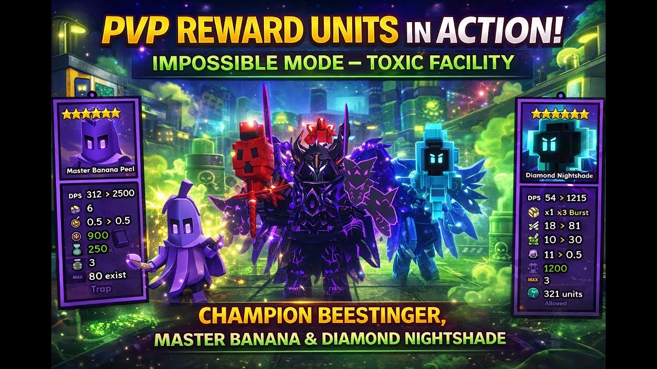 Garden Tower Defense – PVP Reward Units in Action! | Impossible Mode
