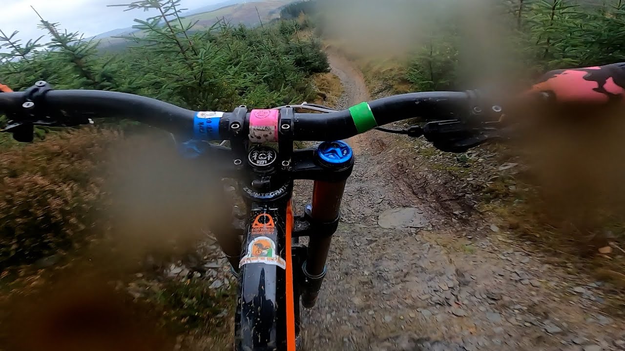 Dyfi Bike Park full sends and some wet conditions.