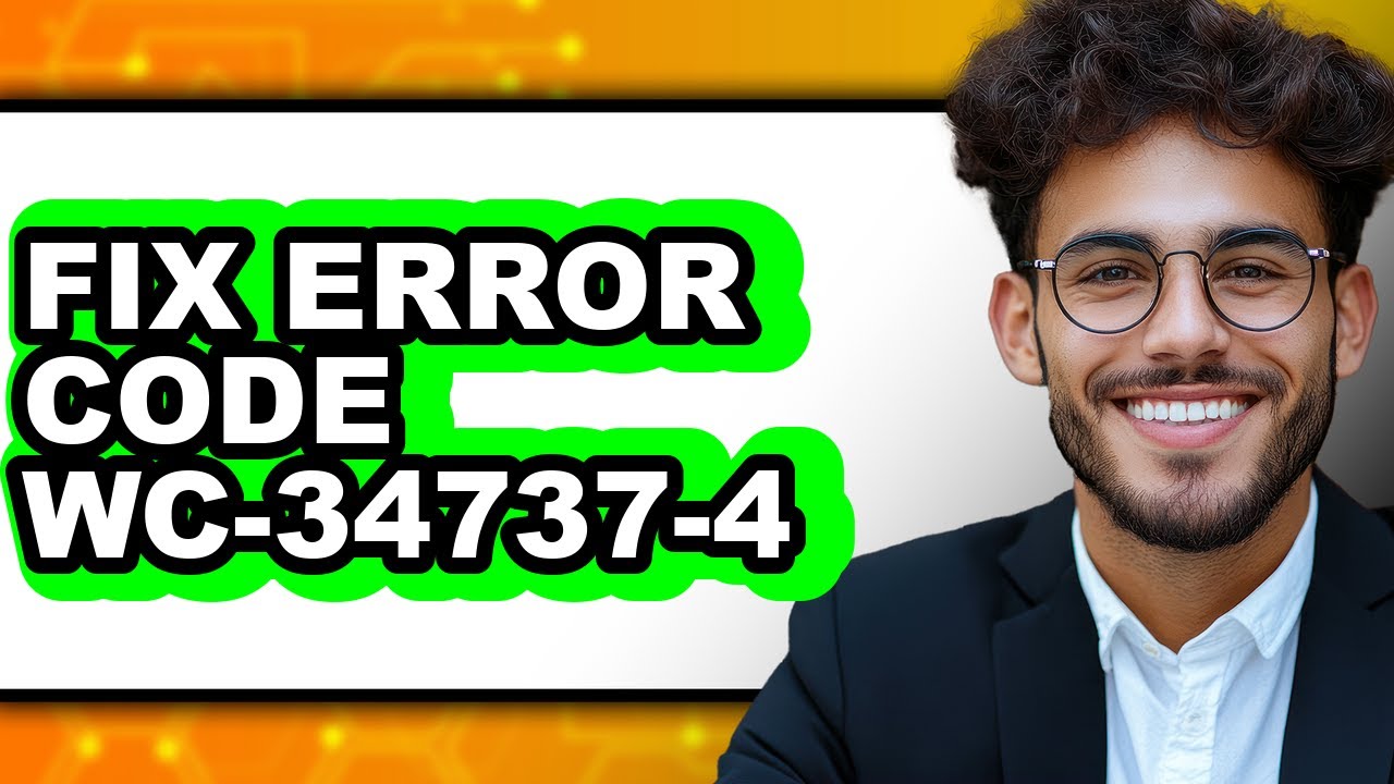 How To Fix Error Code WC-34737-4 - YouTube