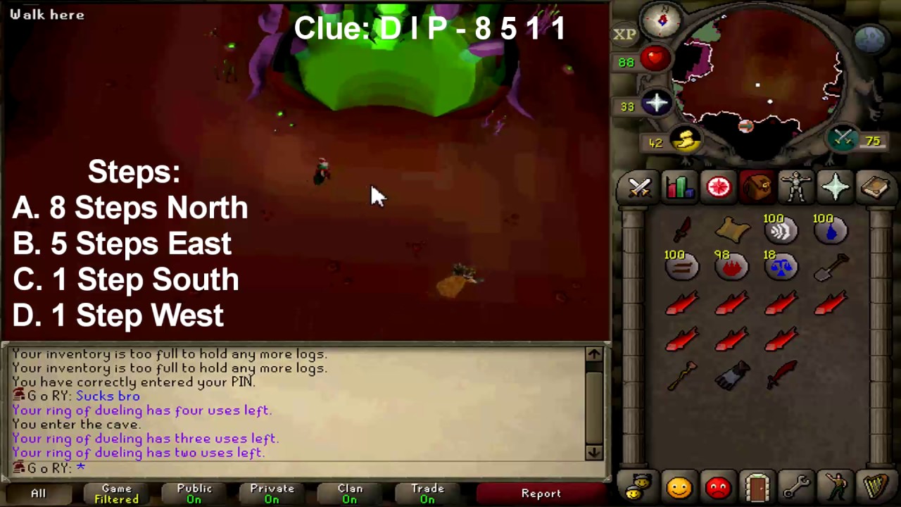 OSRS DIP 8511 Runescape 2007 Hard Clue YouTube