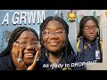 a GRWM for an average day of school (freshman year and ready to drop out!)