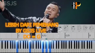 Lebih Dari Pemenang By Gsjs   Piano Tutorial