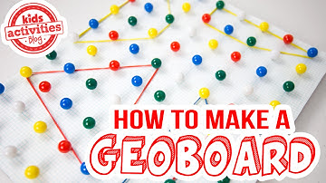 How to Make a Geoboard -- Fun Way to Teach Kids Shapes!