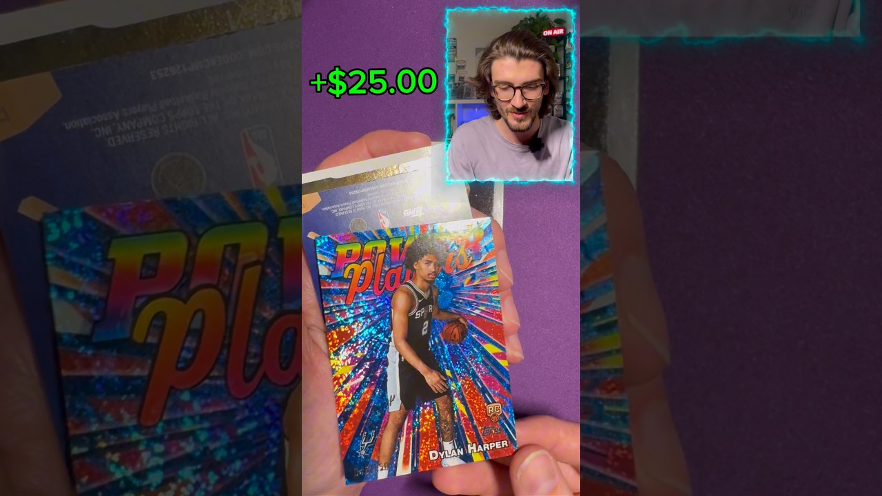 🤯На третий день, каждый день открывая пачку баскетбольных карточек Topps 2025 года, мне выпала ка...