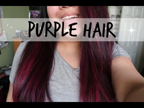 DYEING MY HAIR PURPLE | Arctic Fox Violet Dream (ON DARK HAIR) - YouTube