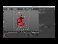 Cinema4D, making stylish fire with Mograph Voronoy fracture. Speed tutorial.