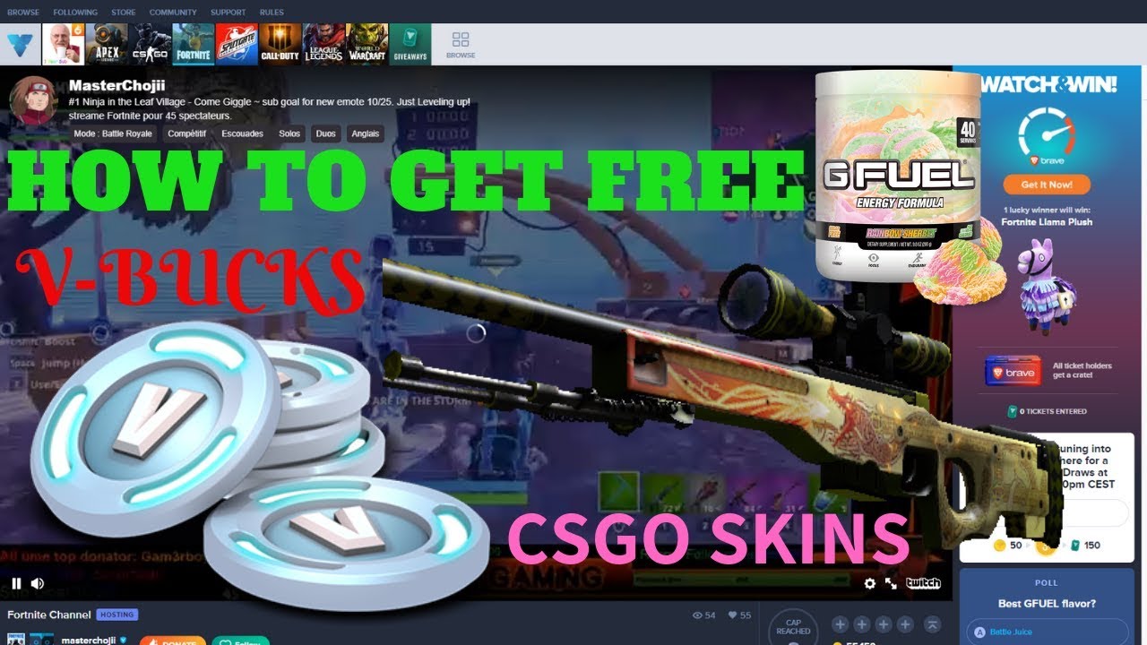 Comment Avoir Des Skins Csgo Et Des V Bucks Gratuitement En 2019 - 