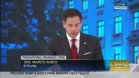 Rubio makes opening remarks at AEI discussion on transnational organized crime in the Americas
